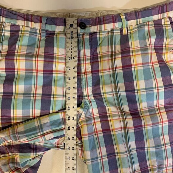 Tommy Bahama Men's Make It a Double Plaid & Striped Reversible Shorts Size 38 - Picture 14 of 15